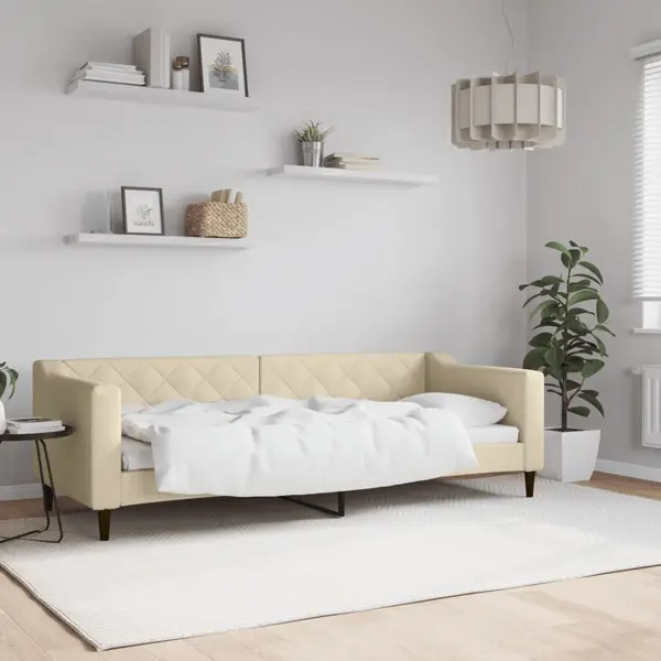 Gossi pat de zi, crem, 80x200 cm, material textil