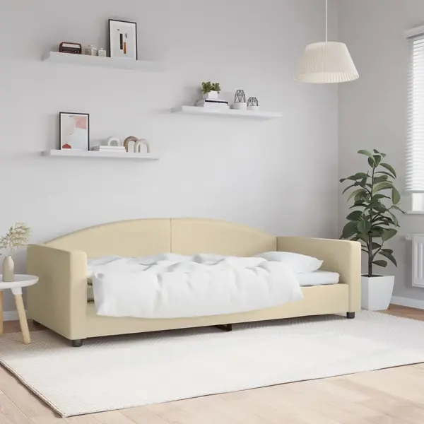 Gossi pat de zi, crem, 90x200 cm, material textil