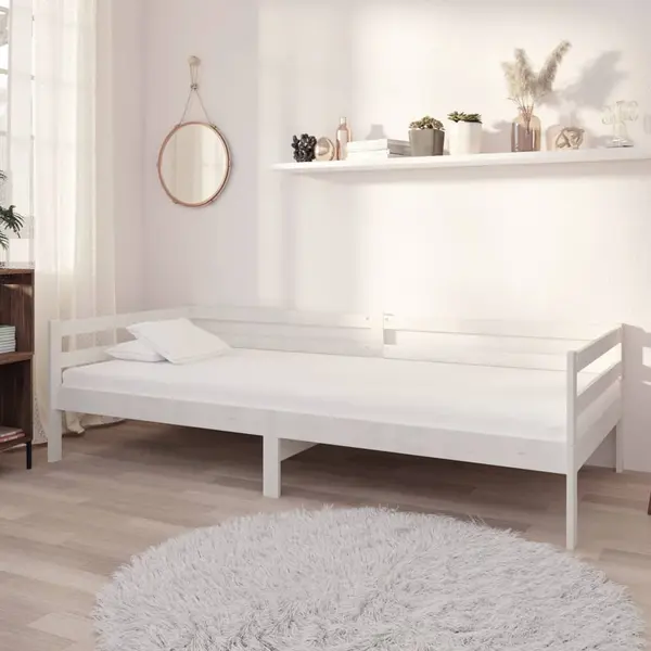 Gossi pat de zi cu saltea, 90x200 cm, lemn masiv de pin