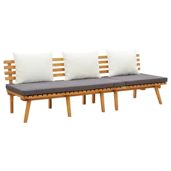 Gossi pat de zi de gradina, 200x65 cm, lemn masiv de acacia