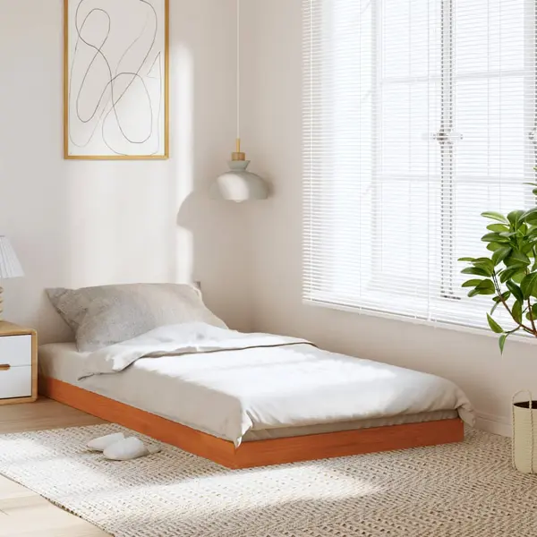 Gossi pat de zi, maro ceruit, 75x190 cm, lemn masiv de pin
