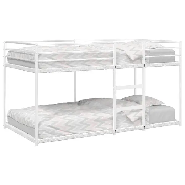 Gossi pat supraetajat fara saltea alb 107x203 cm otel