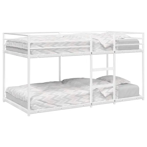 Gossi pat supraetajat fara saltea alb 90x190 cm otel