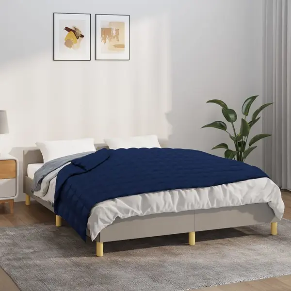 Gossi patura anti-stres, albastru, 122x183 cm, 9 kg, material textil