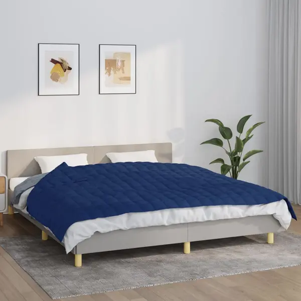 Gossi patura cu greutati, albastru, 155x220 cm, 11 kg, textil