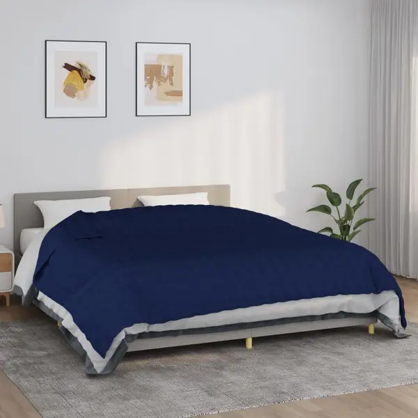 Gossi patura cu greutati, albastru, 235x290 cm, 11 kg, textil