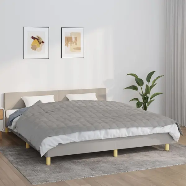 Gossi patura cu greutati, gri, 155x220 cm, 11 kg, material textil