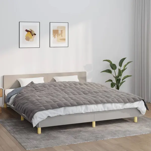 Gossi patura cu greutati, gri, 155x220 cm, 7 kg, material textil