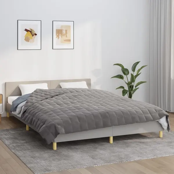 Gossi patura cu greutati, gri, 200x225 cm, 13 kg, material textil