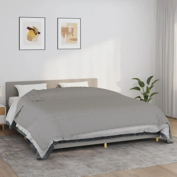 Gossi patura cu greutati, gri, 200x260 cm, 11 kg, material textil