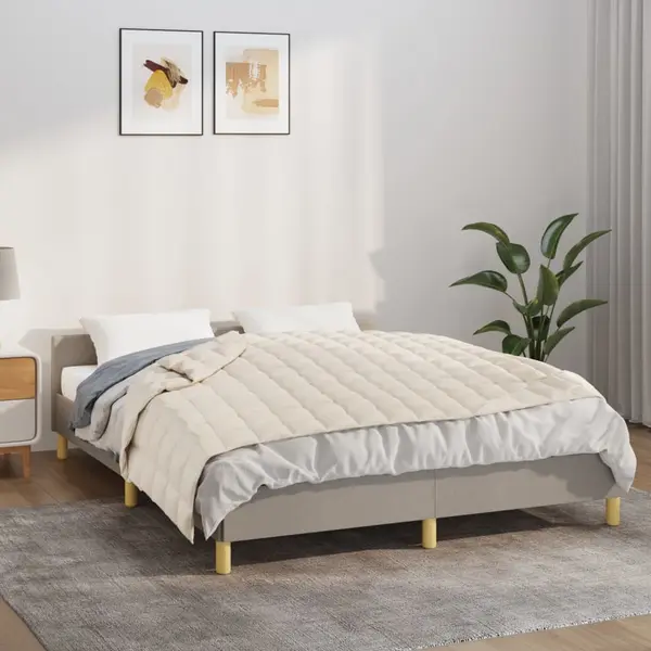 Gossi patura grea, crem deschis, 137x200 cm, 6 kg, material textil