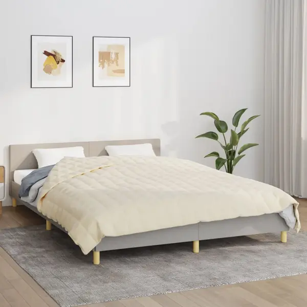 Gossi patura grea, crem deschis, 200x220 cm, 9 kg, material textil