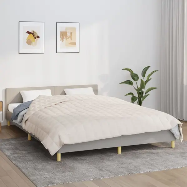 Gossi patura grea, crem deschis, 220x230 cm, 15 kg, material textil