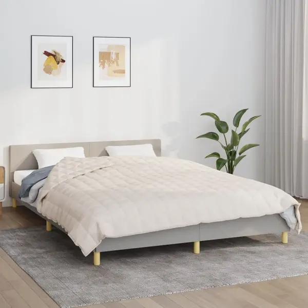 Gossi patura grea, crem deschis, 220x240 cm, 15 kg, material textil