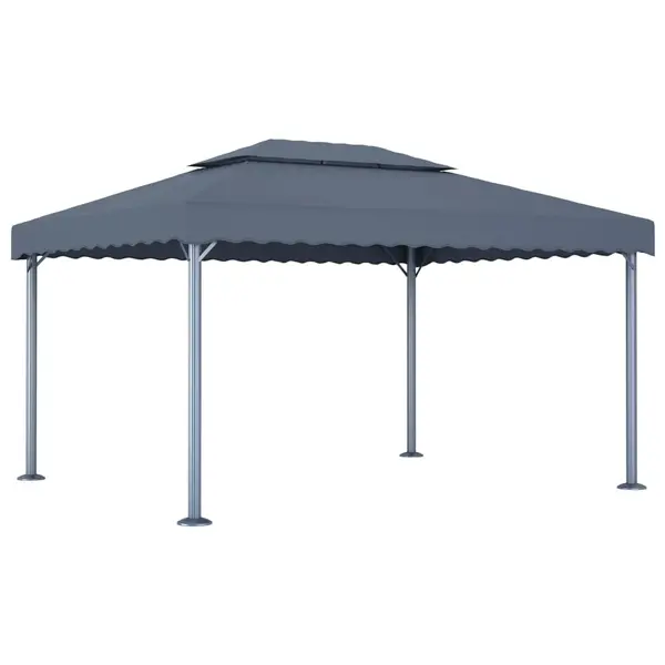 Gossi pavilion, antracit, 400 x 300 cm, aluminiu