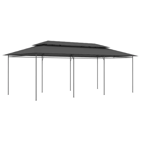 Gossi pavilion, antracit, 600 x 298 x 270 cm