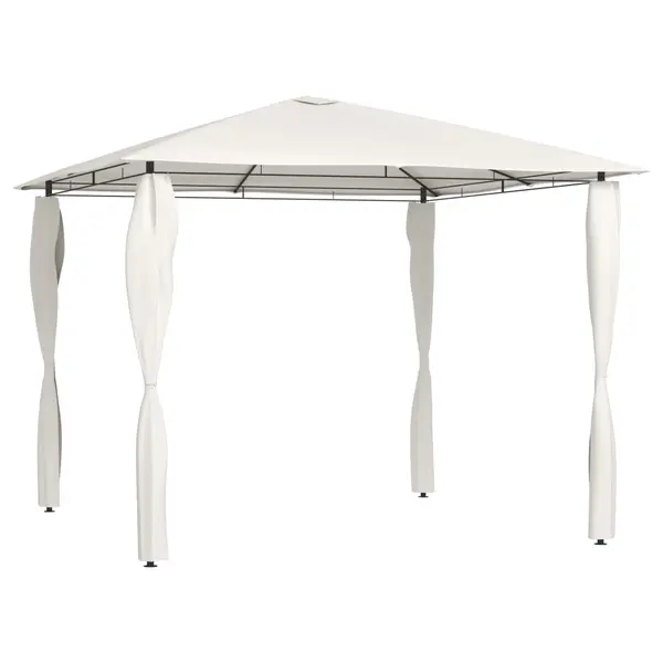 Gossi pavilion cu huse pentru stalpi, crem, 3x3x2,6 m, 160 g/m2