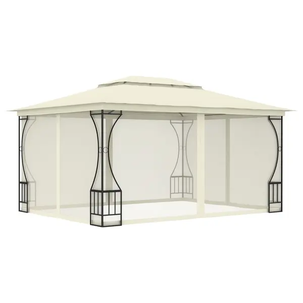 Gossi pavilion cu plase, crem, 300 x 400 x 265 cm