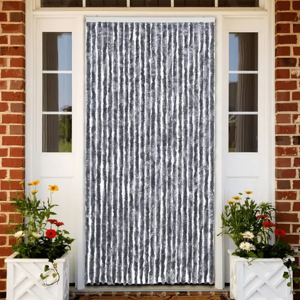 Gossi perdea pentru insecte, argintiu, 100x220 cm, chenille