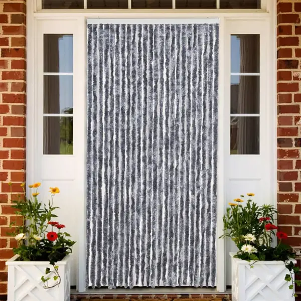 Gossi perdea pentru insecte, argintiu, 100x230 cm, chenille
