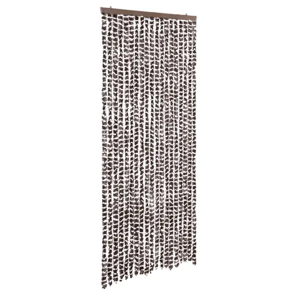 Gossi perdea pentru insecte, maro si alb, 56 x 185 cm, chenille