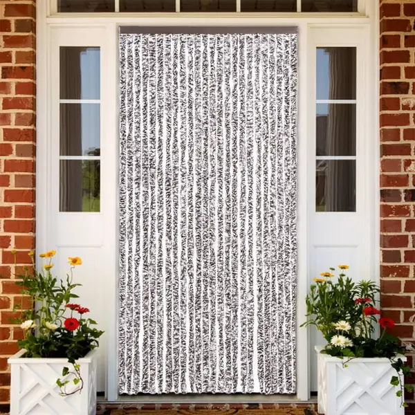 Gossi perdea pentru insecte, maro si bej, 100x230 cm, chenille