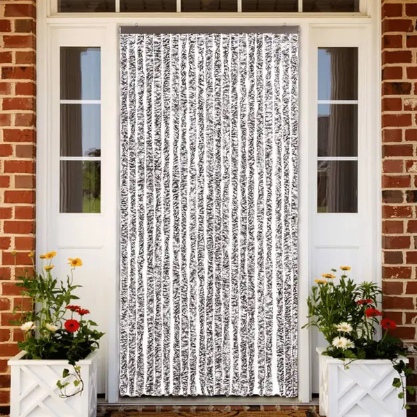 Gossi perdea pentru insecte, maro si bej, 90x200 cm, chenille