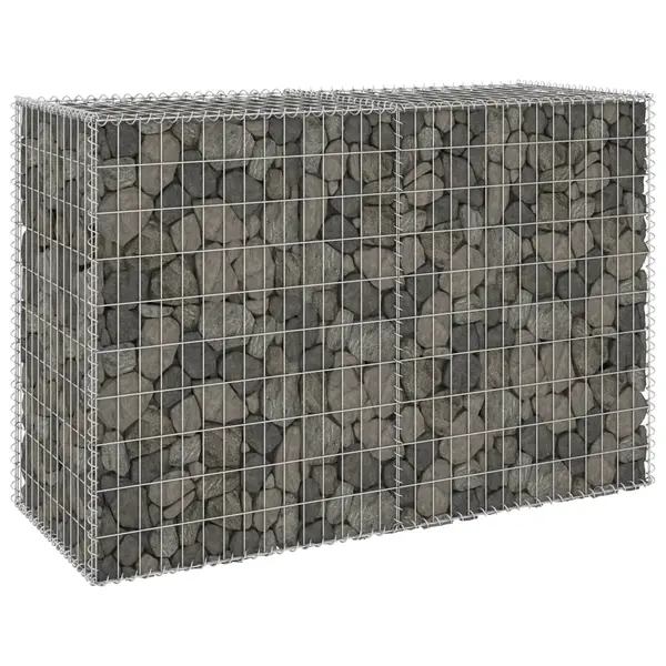 Gossi perete gabion cu capace, 150 x 60 x 100 cm, otel galvanizat