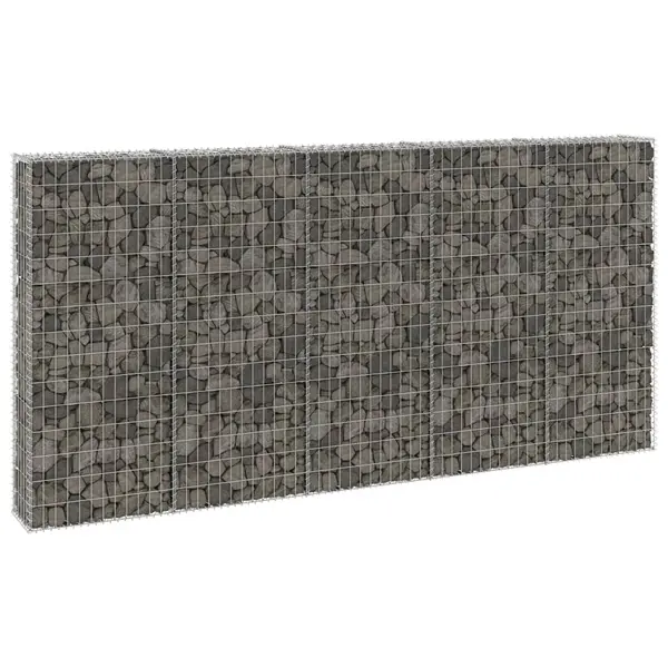 Gossi perete gabion cu capace, 300 x 30 x 150 cm, otel galvanizat