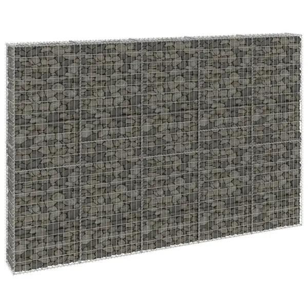 Gossi perete gabion cu capace, 300 x 30 x 200 cm, otel galvanizat