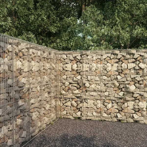 Gossi perete gabion cu capace, 300 x 50 x 200 cm, otel galvanizat
