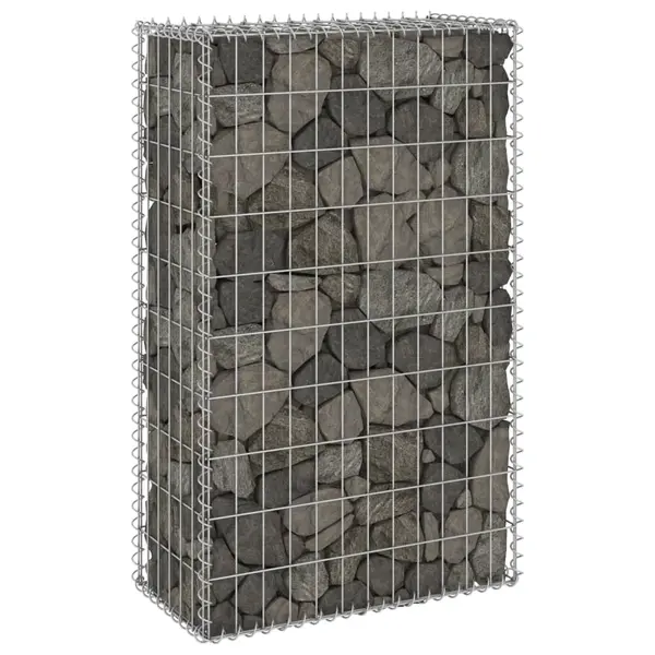 Gossi perete gabion cu capace, 60 x 30 x 100 cm, otel galvanizat