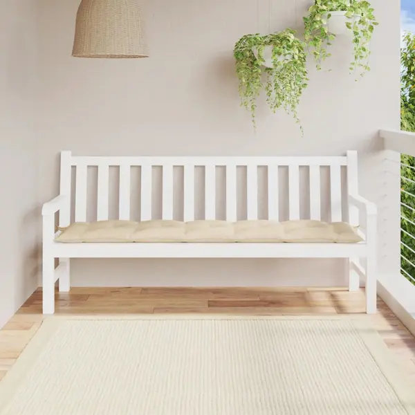 Gossi perna banca de gradina, bej, 180x50x7 cm, material oxford