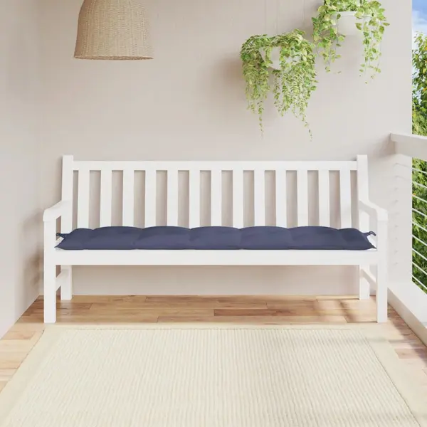 Gossi perna banca de gradina, bleumarin, 180x50x7cm, textil oxford