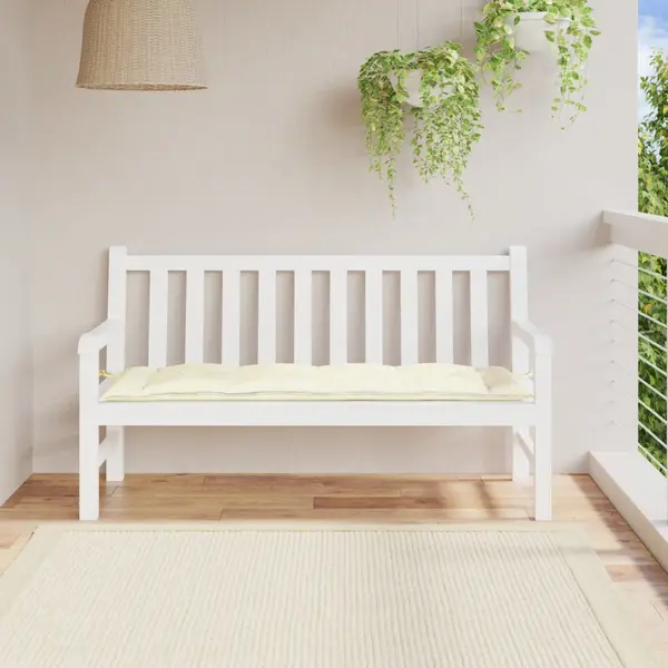 Gossi perna banca de gradina, crem, 150x50x7 cm, textil oxford