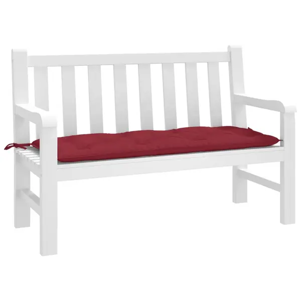 Gossi perna banca de gradina, rosu vin, 120x50x7 cm, textil oxford