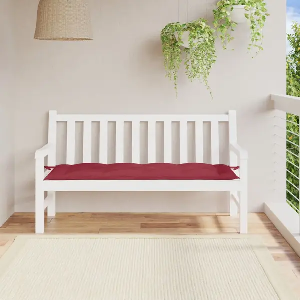Gossi perna banca de gradina, rosu vin, 150x50x7 cm, material oxford