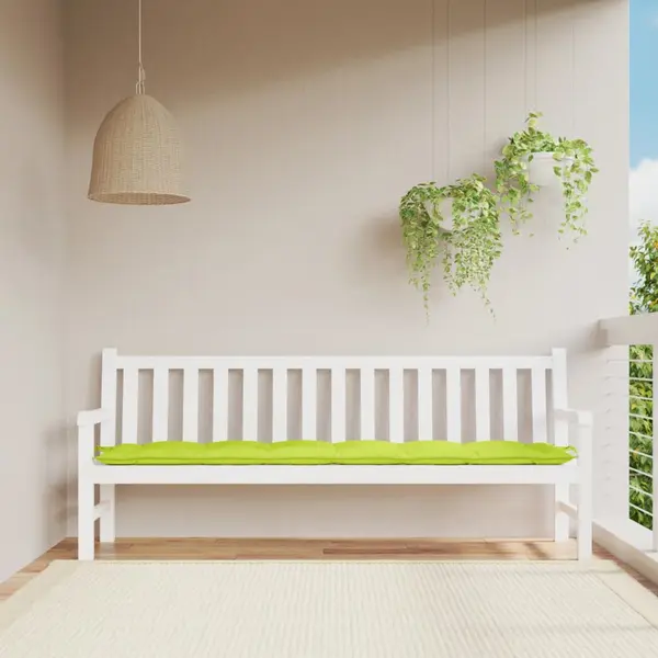Gossi perna banca de gradina verde aprins 200x50x7 cm material oxford