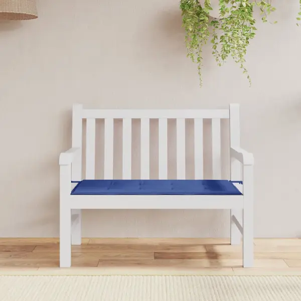 Gossi perna de banca de gradina, albastru, 100x50x3 cm, textil oxford