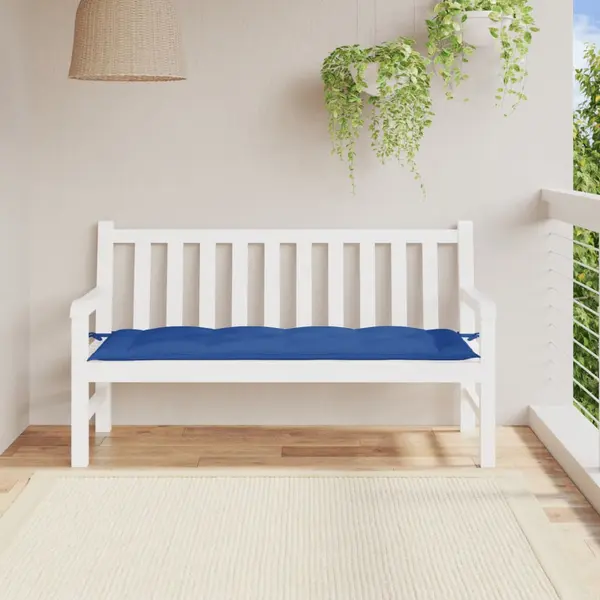 Gossi perna de banca de gradina, albastru, 150x50x7 cm, textil oxford