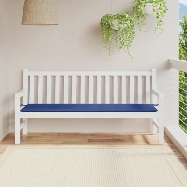 Gossi perna de banca de gradina, albastru, 180x50x3 cm, textil oxford