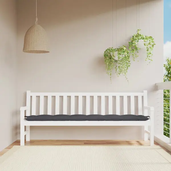 Gossi perna de banca de gradina, antracit, 200x50x7 cm, textil oxford