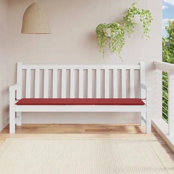 Gossi perna de banca de gradina, rosu, 200x50x3 cm, textil oxford