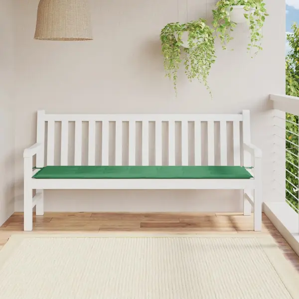 Gossi perna de banca de gradina, verde, 180x50x3 cm, textil oxford