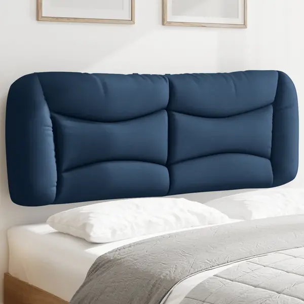 Gossi perna pentru tablie de pat, albastru, 140 cm, material textil