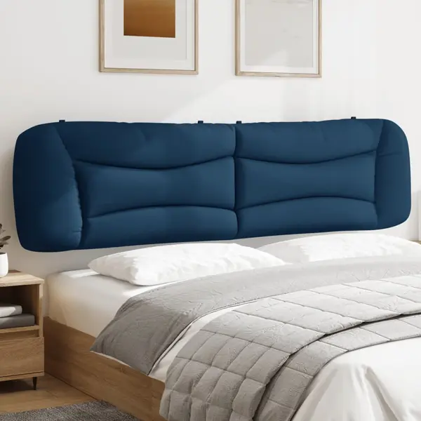 Gossi perna pentru tablie de pat, albastru, 200 cm, material textil