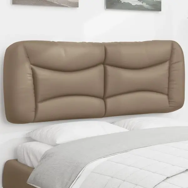 Gossi perna pentru tablie de pat, cappuccino 140 cm piele artificiala