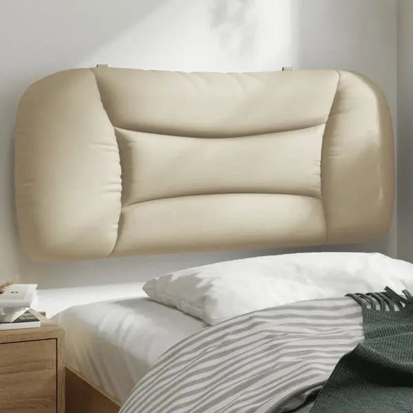 Gossi perna pentru tablie de pat, crem, 80 cm, material textil
