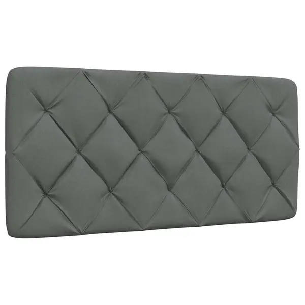 Gossi perna pentru tablie de pat, gri inchis, 100 cm, material textil