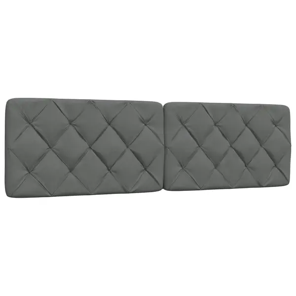 Gossi perna pentru tablie de pat, gri inchis, 180 cm, material textil